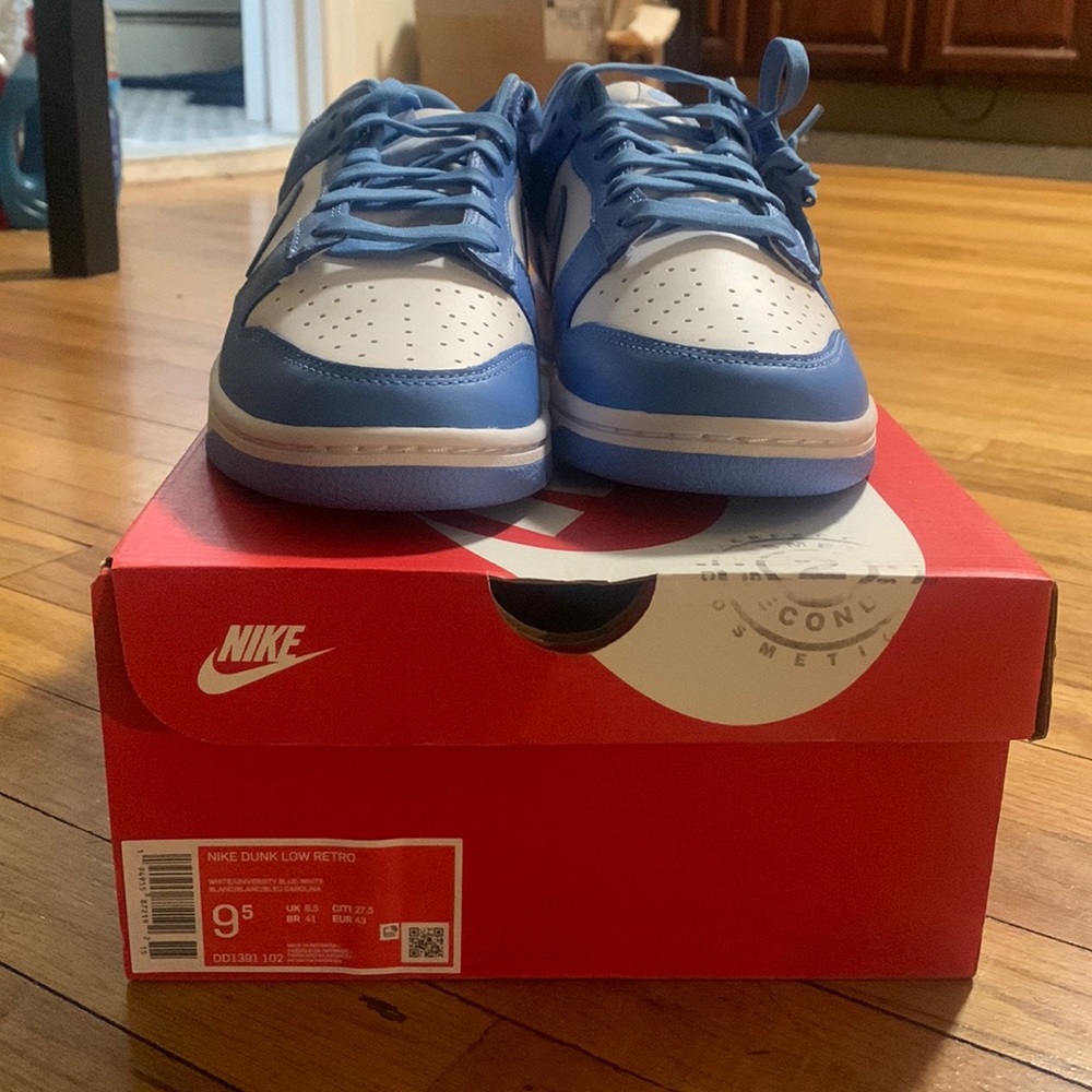 Brand new UNC dunk lows